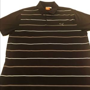 Men’s black Puma drift polo